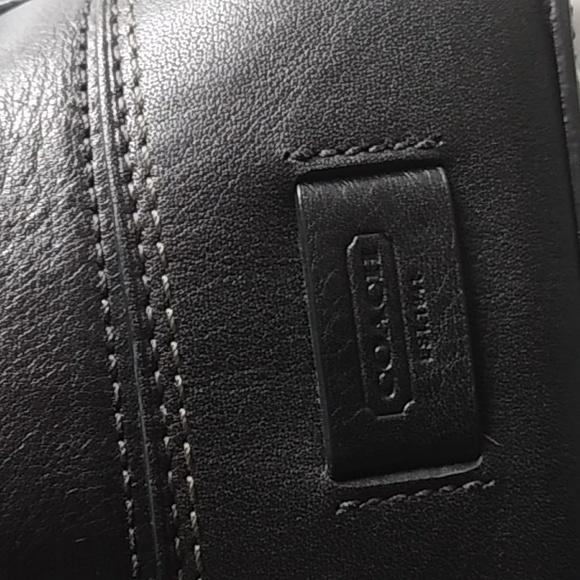 Coach black leather satchel style bag - Picture 9 of 9